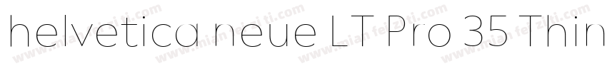 helvetica neue LT Pro 35 Thin字体转换